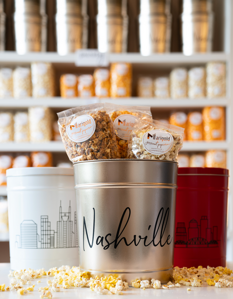 other types of popcorn in a bucket