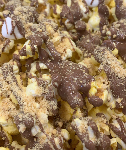 Gourmet Chocolate Drizzle Popcorn