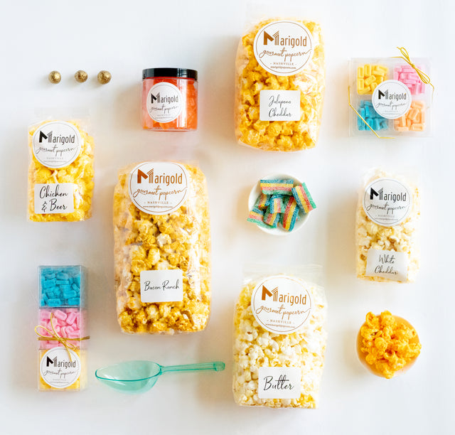 Custom Orders, Partnerships, Wholesale | Marigold Gourmet Popcorn