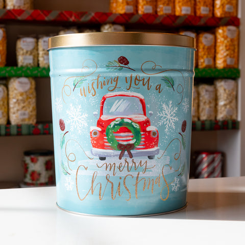 Holiday Popcorn Tins