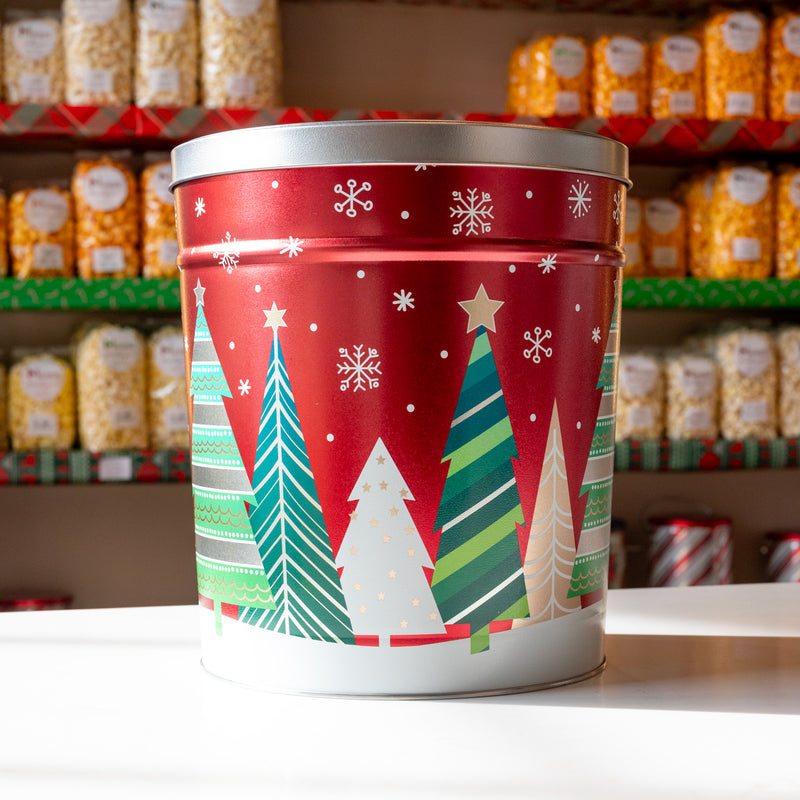 Holiday Popcorn Tins