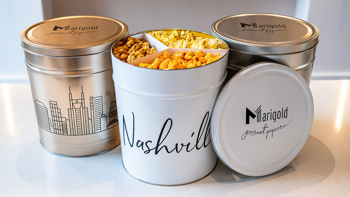Nashville Skyline Popcorn Tins